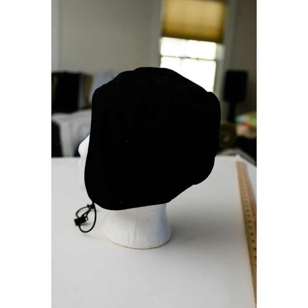 Hytrel Black M Hat ear flaps ski snowboarding winter